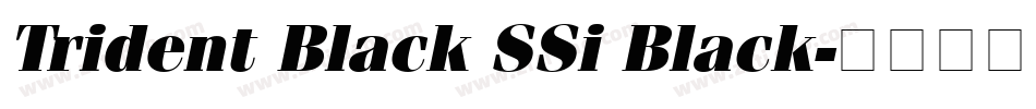 Trident Black SSi Black字体转换